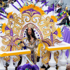 Défilé pendant les festivités de Mardi gras à La Nouvelle-Orléans, Louisiane