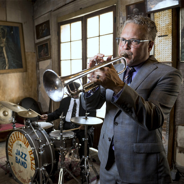 Musiciens jouant au Preservation Hall à La Nouvelle-Orléans, Louisiane